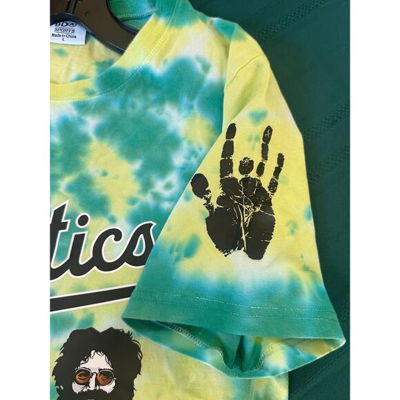 Oakland A's Jerry Garcia Grateful Dead Tie Dye T-shirt size large - Picture 7 of 9